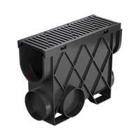 Reln Storm Drain Slimline Pit and Grate Ductile Iron 344mm (L) x 121mm (W) x 261mm (D)