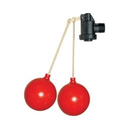 Tank Float Valve APEX Dual Level 32mm (1 1/4") w/ 2 Orange Floats