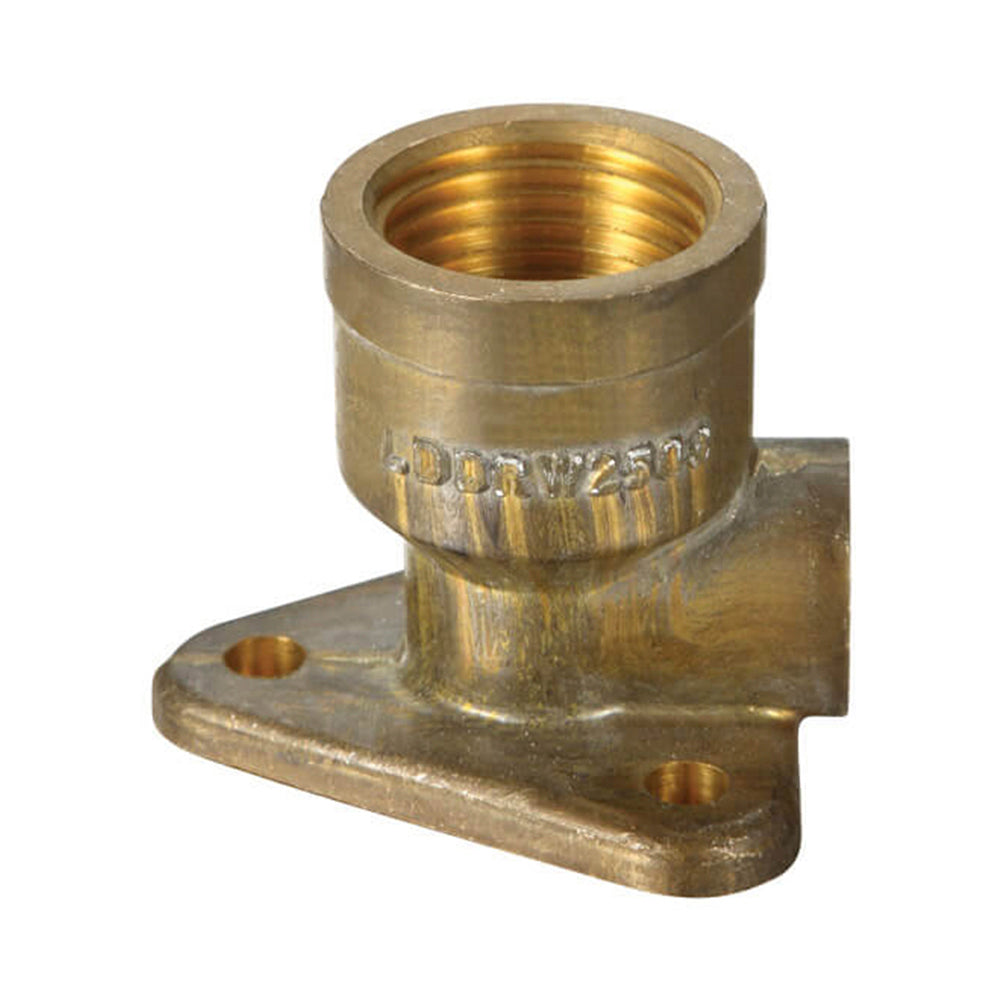 Brass Elbow Capillary Wall Plate Cap FI 20mm OD x 1/2" BSP