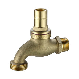Brass Hose Tap Vandal Proof BSPM 15mm x 20mm (1/2" x 3/4")
