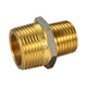 Brass Nipple Reducing Threaded BSPM 20mm x 15mm (3/4" x 1/2")