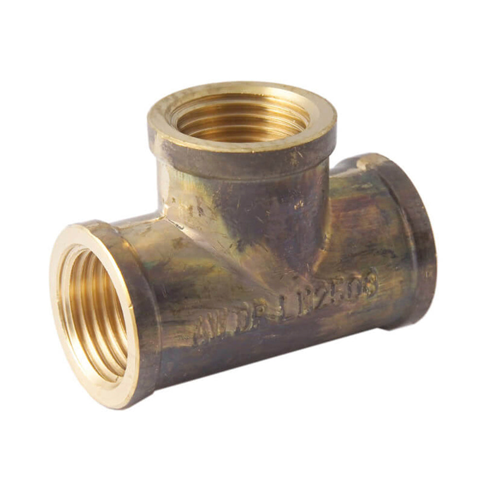 Brass Tee Threaded BSP 15mm (1/2")