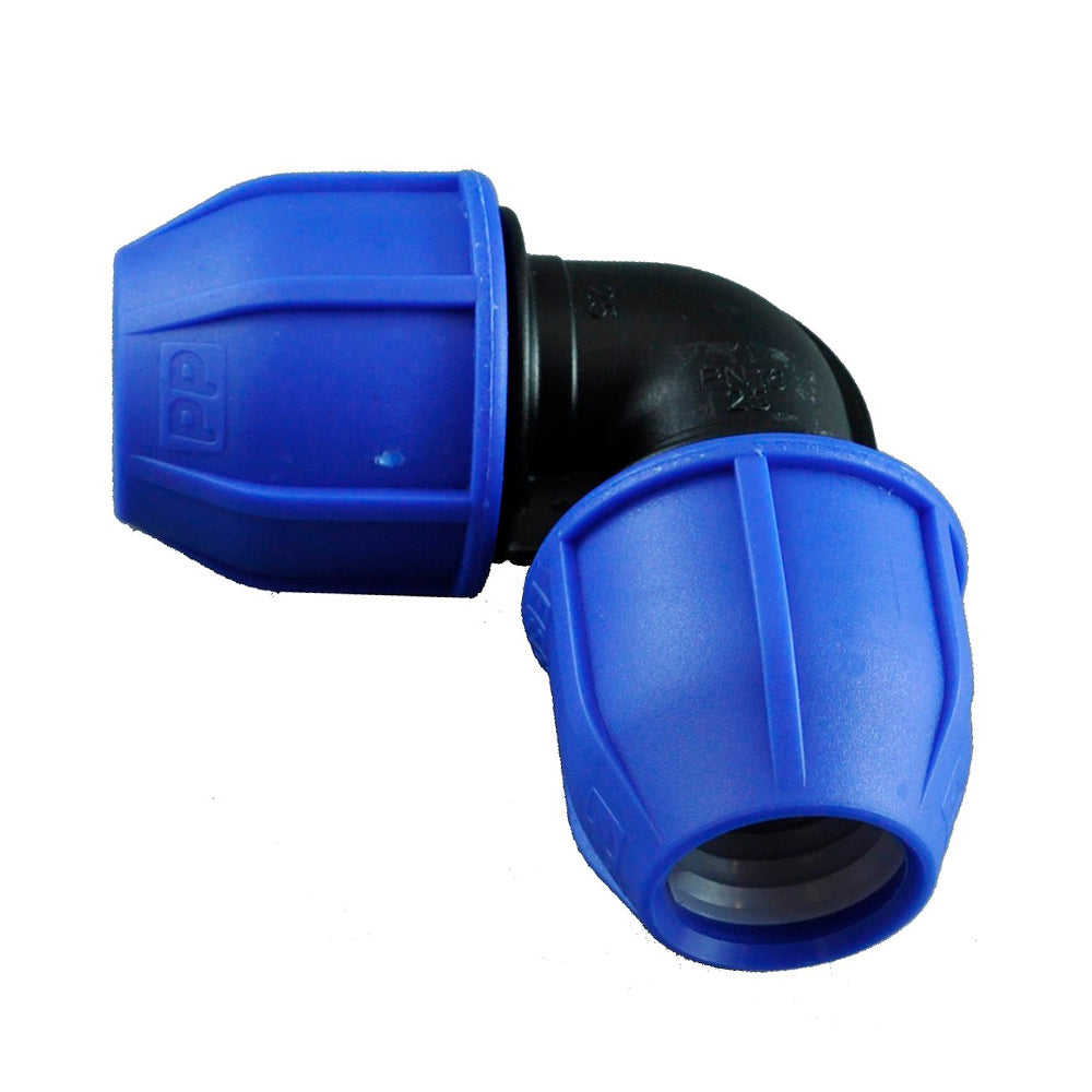 Compression Poly Metric Elbow- Poly x Poly - 63 mm x 63 mm - Norma