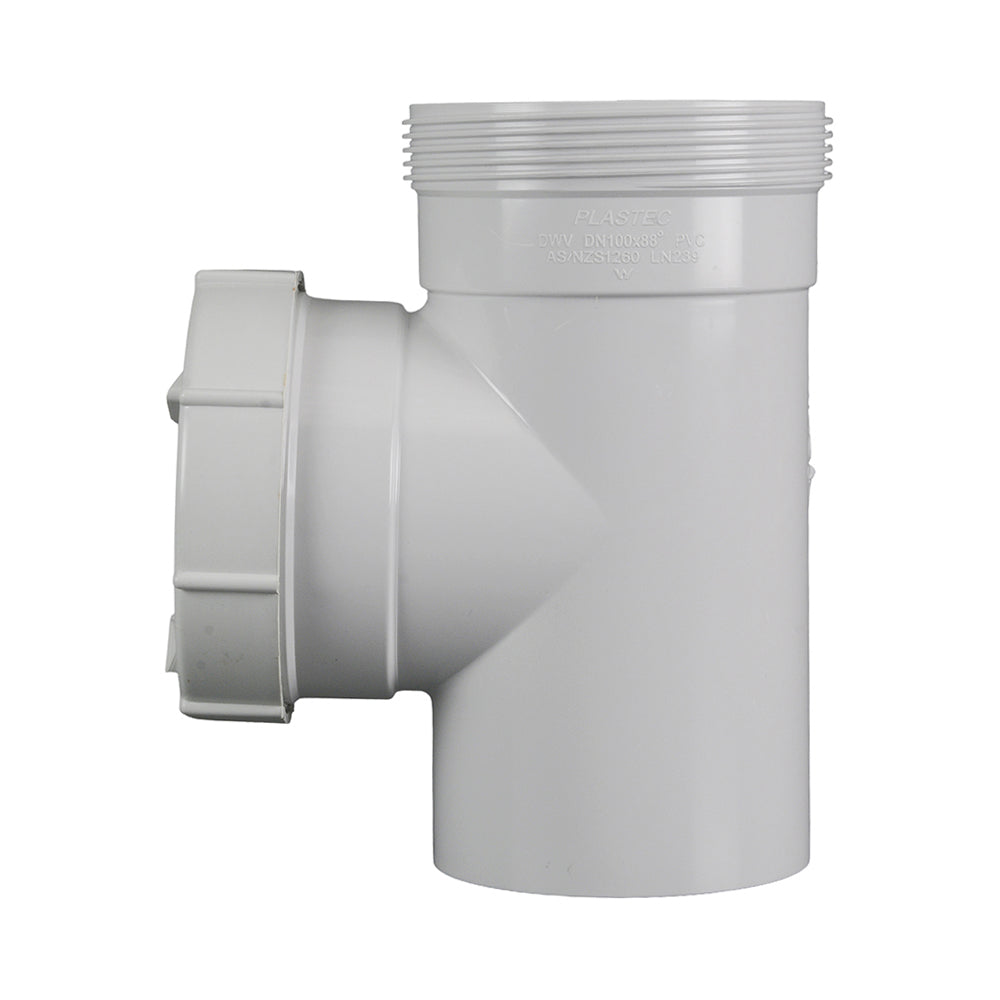 DWV Test Opening Tee MF with Cap 150 mm