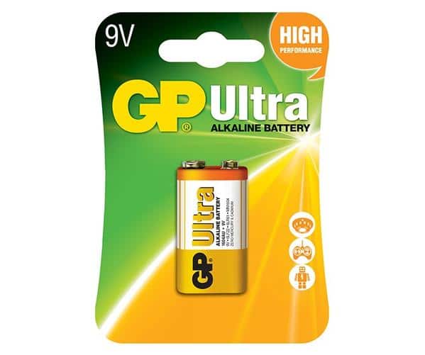 GP Ultra Industrial Battery Alkaline 9 Volt
