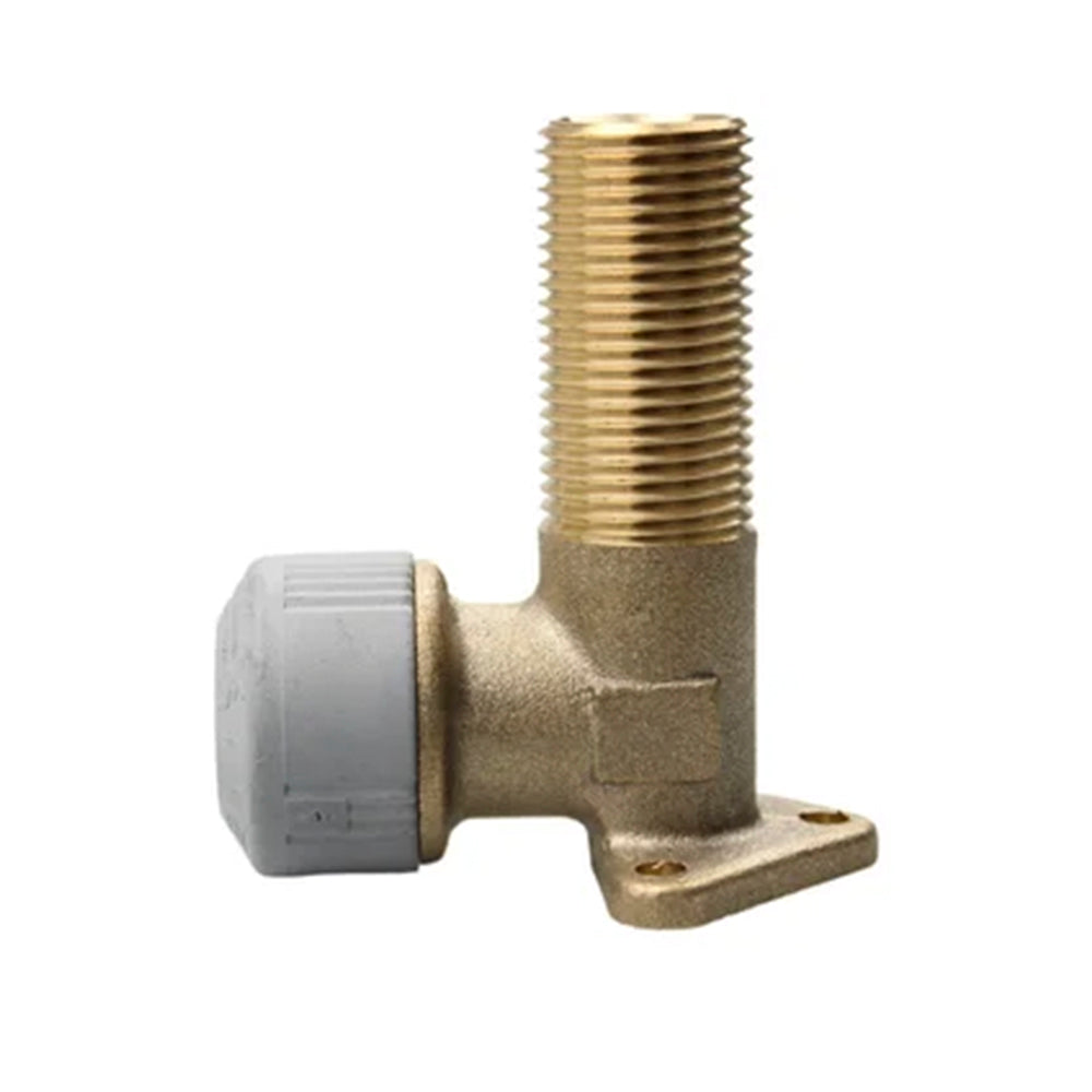 Hep2O/Waterlink Push Fit Wall Elbow 18mm x 1/2" MI Brass