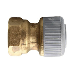 Hep2O/Waterlink Push Fit x Female Adaptor, 18mm x 1/2" FI Brass