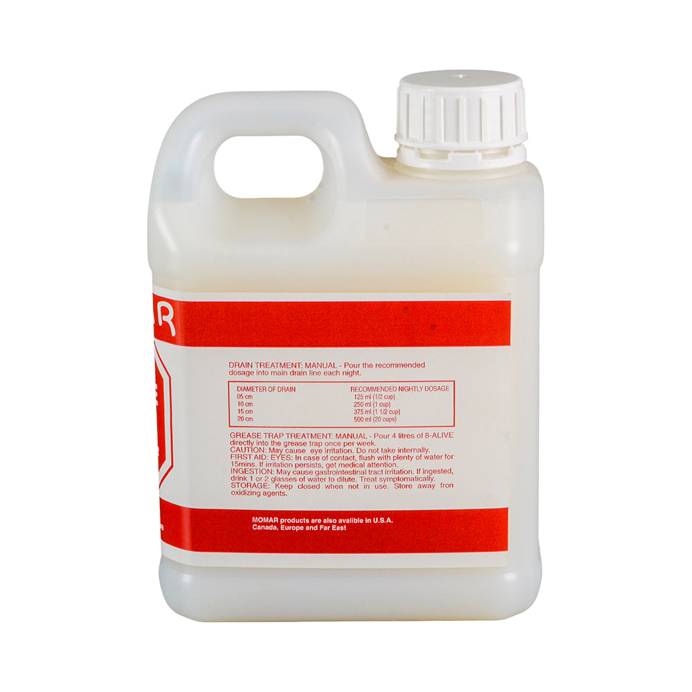 Momar 8-ALIVE - Enzyme Bacteria Liquid Drain Maintainer 1L