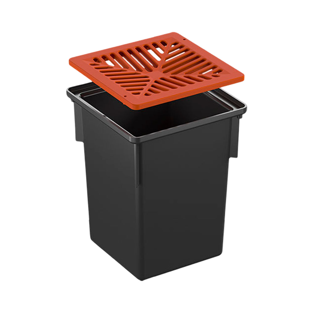 RELN Pit and Aluminium Grate-Terracotta Series 250