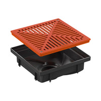 RELN Pit and Aluminium Grate-Terracotta Series 300