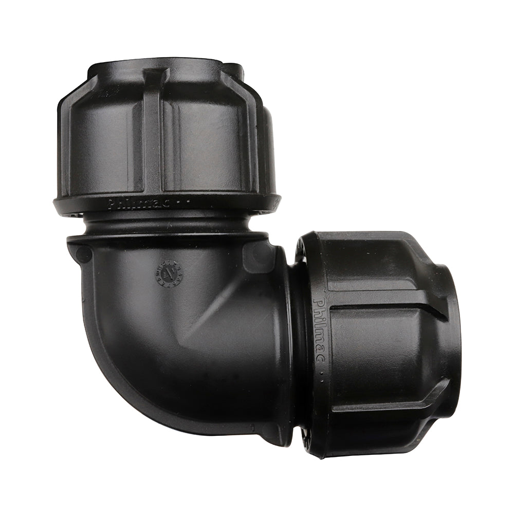 Compression Poly Metric Elbow- Poly x Poly - 25mm x 25mm