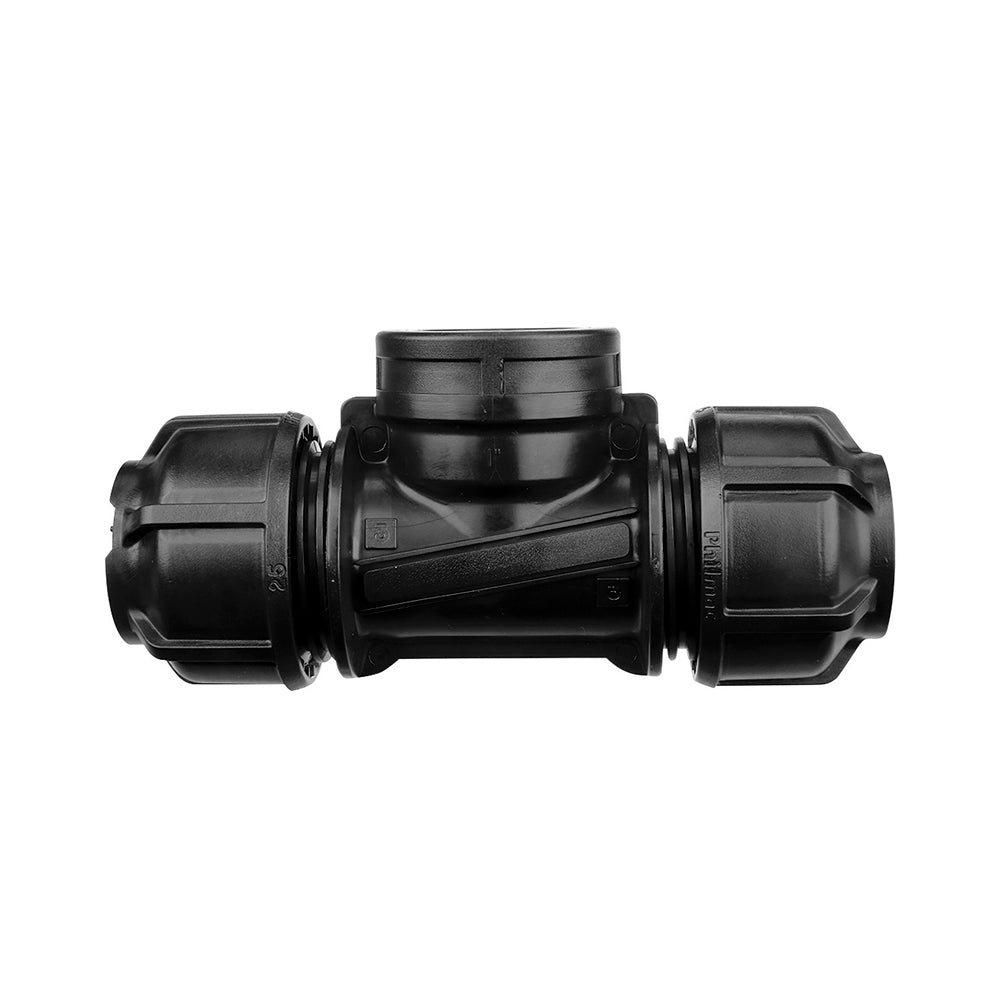 Compression Poly Metric Tee- Poly x FI BSP - 20 mm x 20 mm x 1/2"
