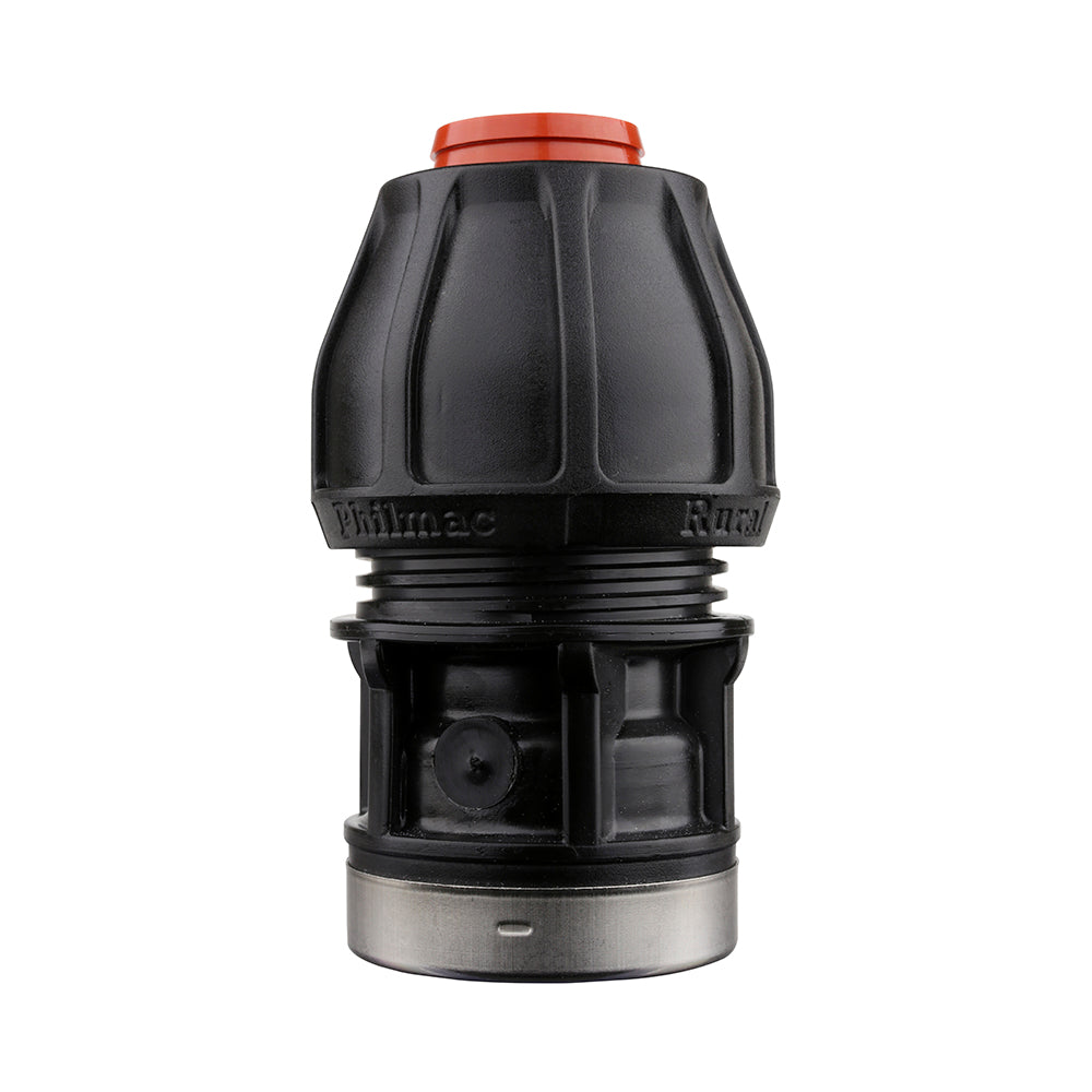 Compression Poly Rural End Connector- Poly x FI BSP - 1 1/2" x 1 1/2"