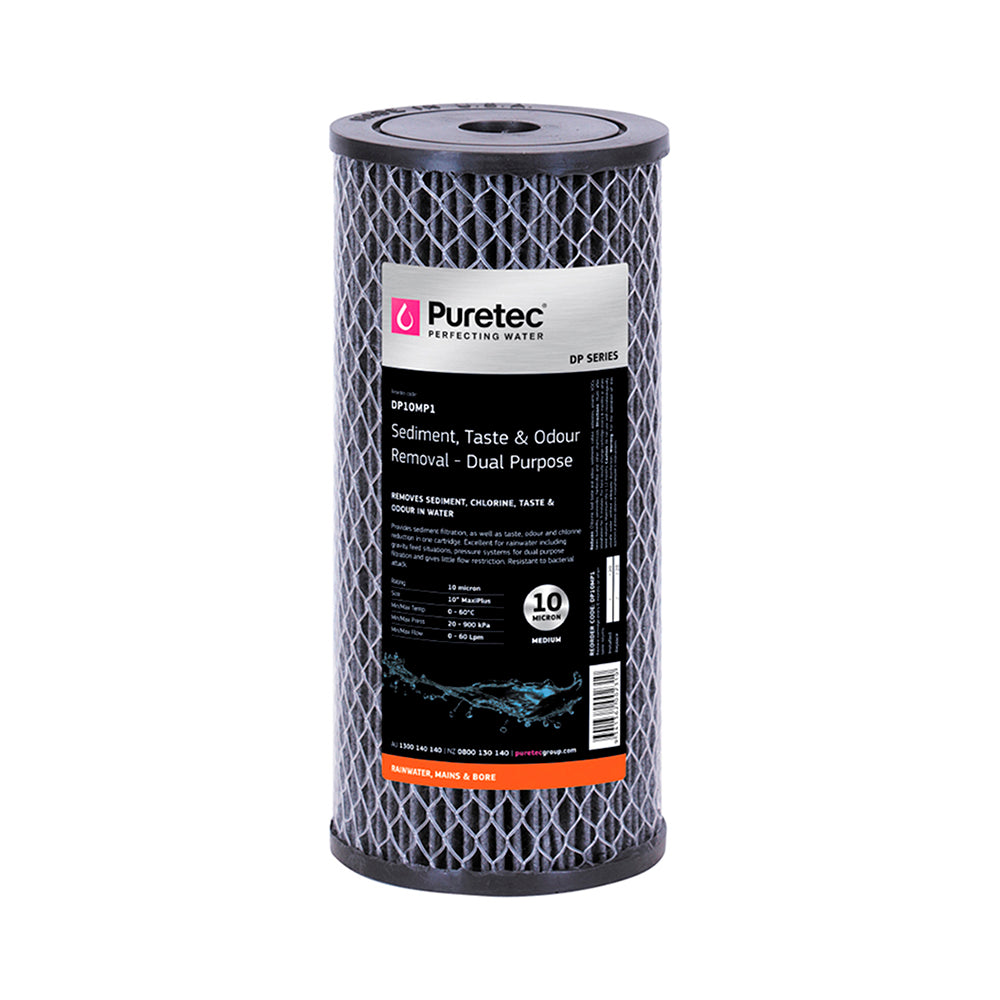 Puretec Cartridge DP10MP1 Dual-Purpose 4.5" x 10" 10 Microns