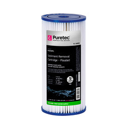 Puretec Cartridge PL05MP1 Sediment Pleated 4.5" x 10" 5 Microns