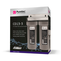 Puretec Housing CD13-3 Twin System suits 10" cartridges