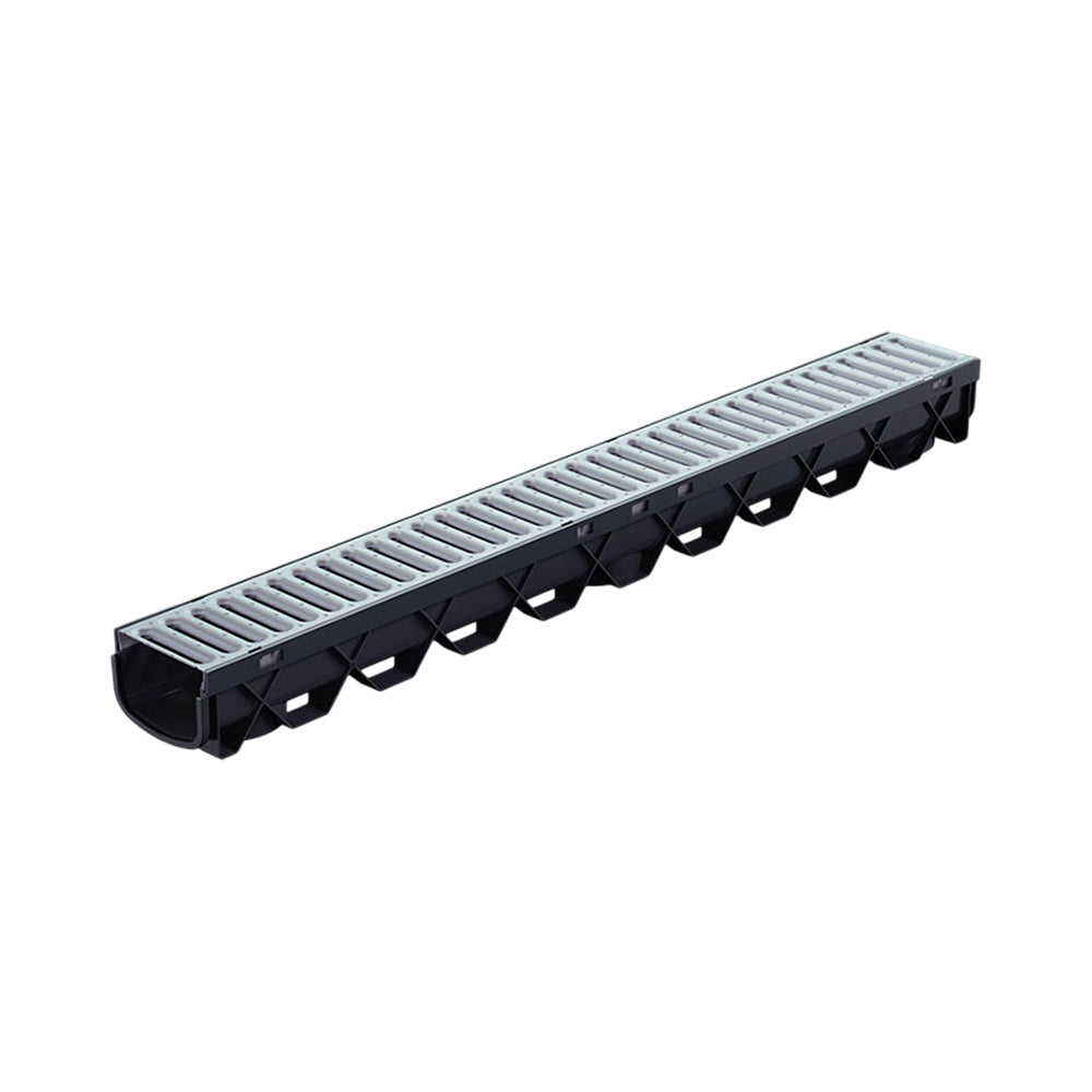Reln Storm Mate Channel and Grate Galvanised Steel 1m L x 120mm W x 85mm D