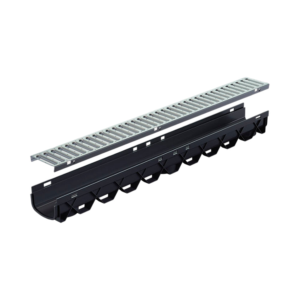 Reln Storm Mate Channel and Grate Stainless Steel 1000mm L x 120mm W x 85mm D