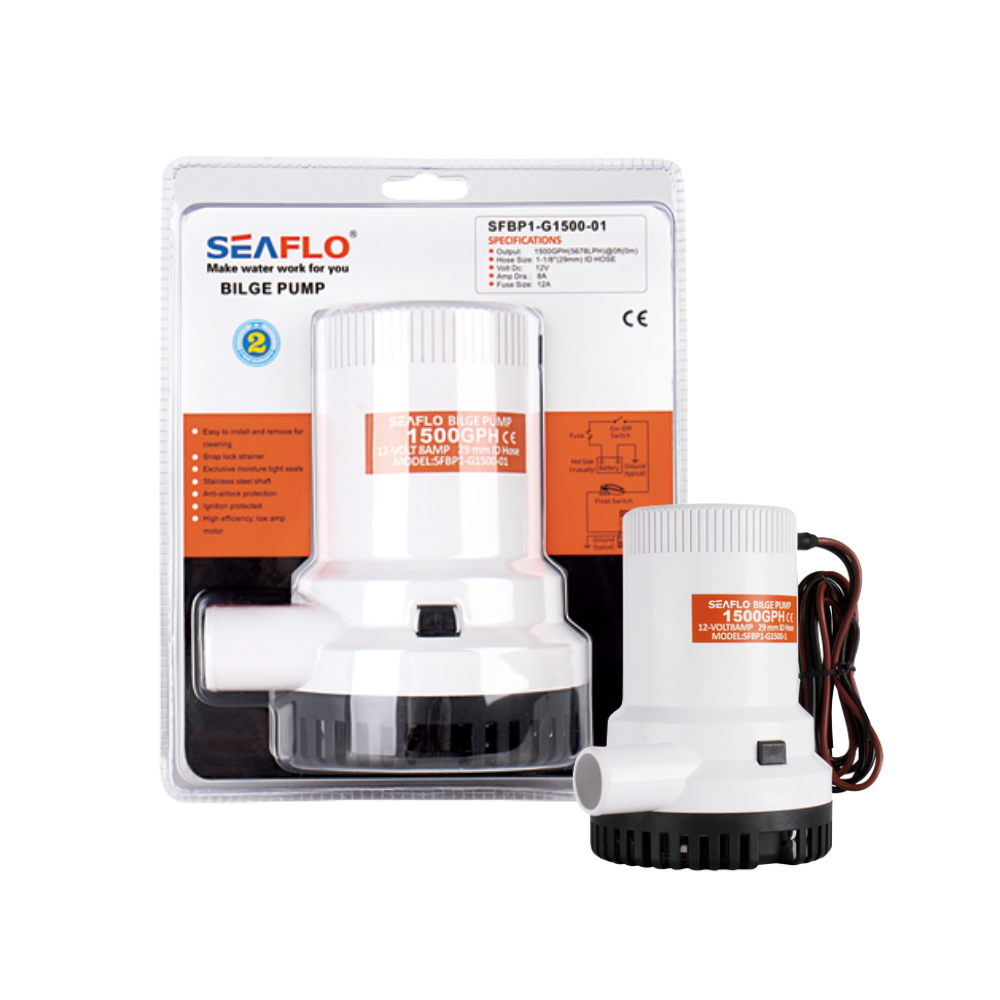 Seaflo Manual Bilge Pump 2000GPH 12V