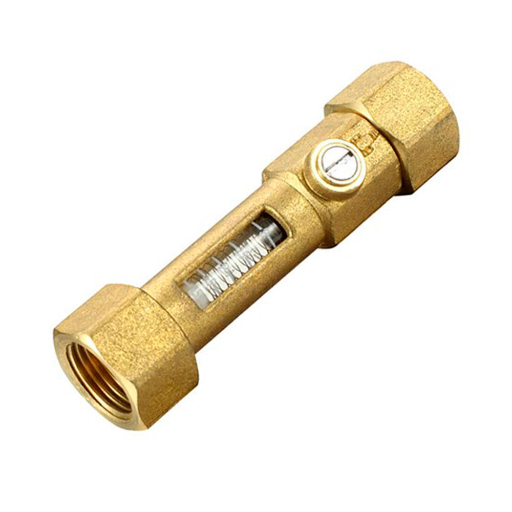 Valve Brass Hot Water System Flow Meter 15mm