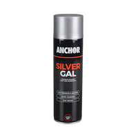 Tools Anchor Galvanising Industrial Zinc Protection Aerosol Paint Silver 400g