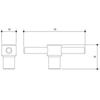 Brass Hose Tap Vandal Proof Replacement Key (Key Only)