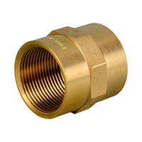 Brass Coupling Threaded Socket BSPF 15mm (1/2")