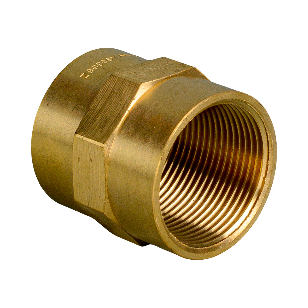 Brass Coupling Threaded Socket BSPF 15mm (1/2")
