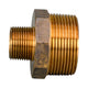 Brass Nipple Reducing Threaded BSPM 15mm x 10mm