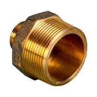 Brass Nipple Reducing Threaded BSPM 15mm x 10mm