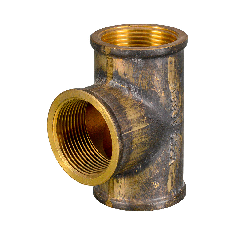 Brass Tee Threaded BSP 25mm (1")