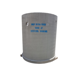 Concrete Septic Tank with Base Cast In w 1200 x h 1500 mm 1697 L 1400kg