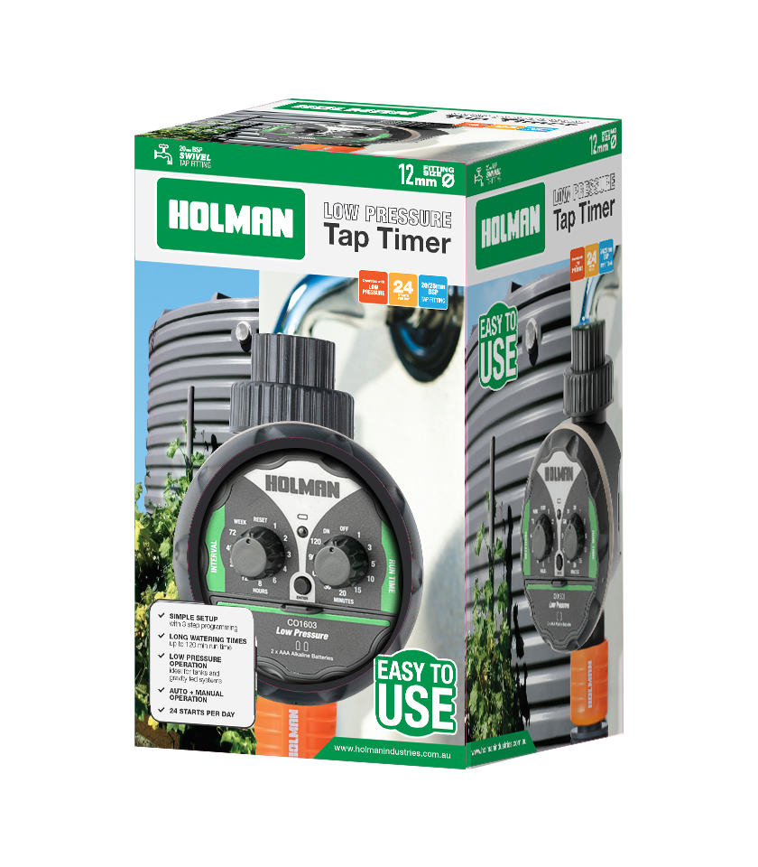 Holman Low Pressure Tap Timer - 2 Dial