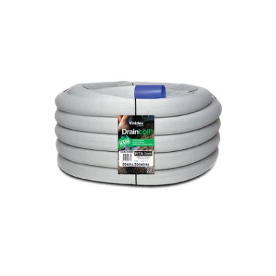 HDPE Draincoil Cl 400, 100mm Slotted, RTA Socked x 100 metres