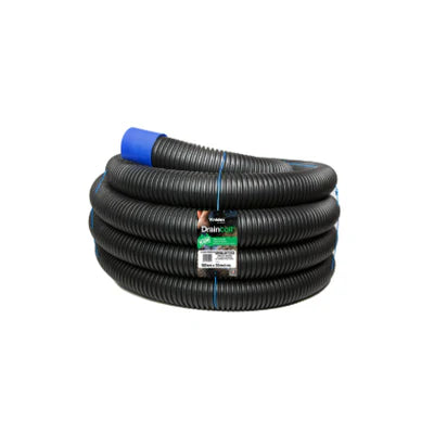 HDPE Draincoil Cl 400, 100mm Unslotted, Unsocked x 100 metres