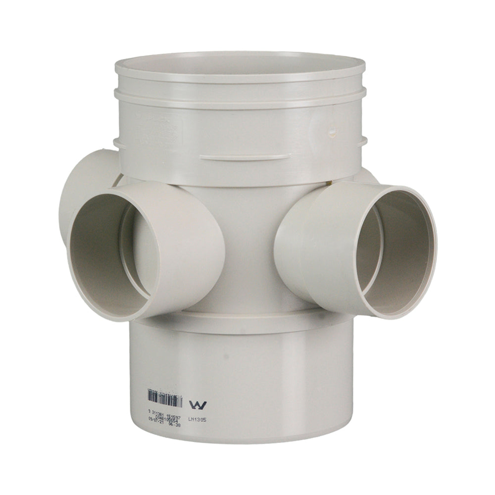 4 Way Riser Connection DWV 4 Way Riser MF 88° 100mm x 50x50x50x40 - Perth Irrigation - Retic ...