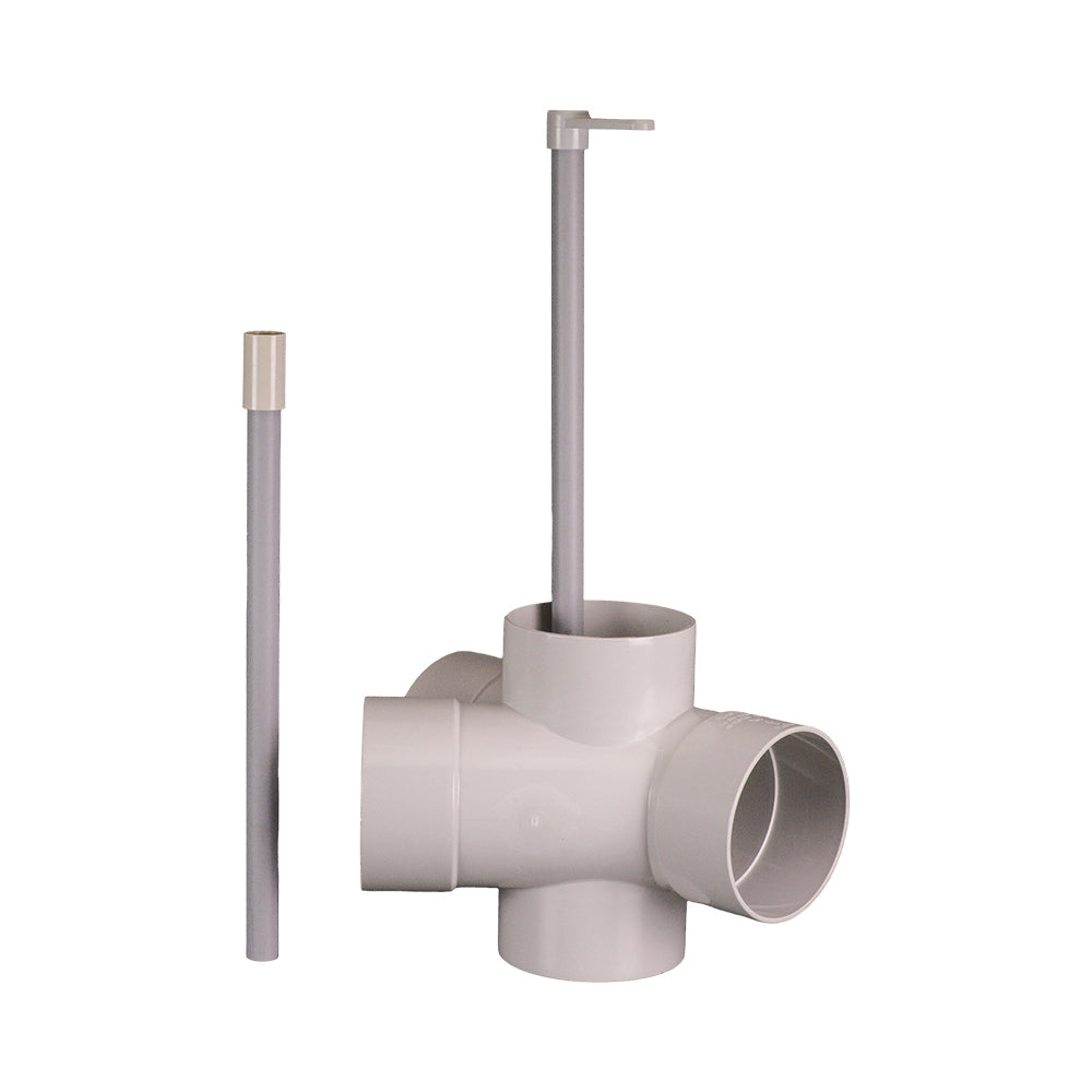 DWV Sewer Diverter 100 mm with Adjusting Rod