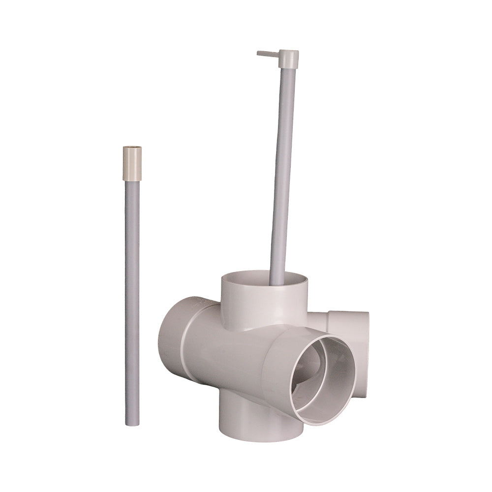 DWV Sewer Diverter 100 mm with Adjusting Rod