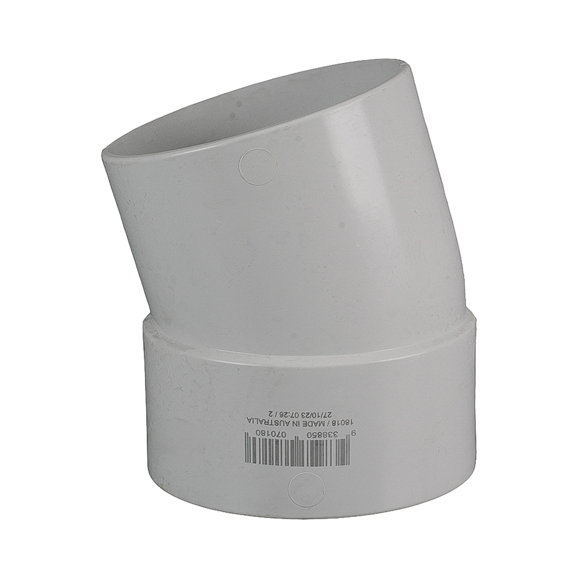 DWV Plain Bend MF 15° 100mm