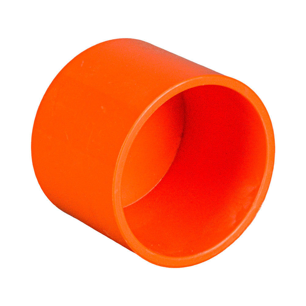 PVC Electrical End Cap Orange 50mm