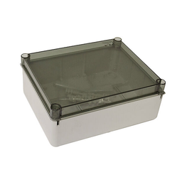 Plastic Electrical Enclosure - Clear Lid 240H X 190W X 90D