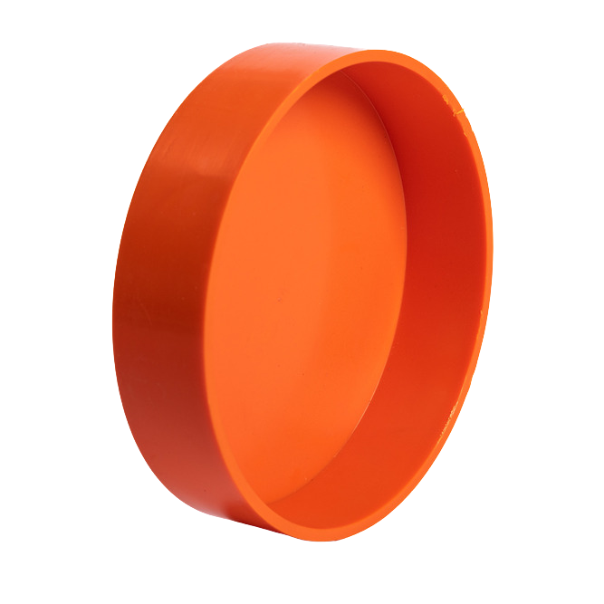 PVC Electrical End Cap Orange 63mm