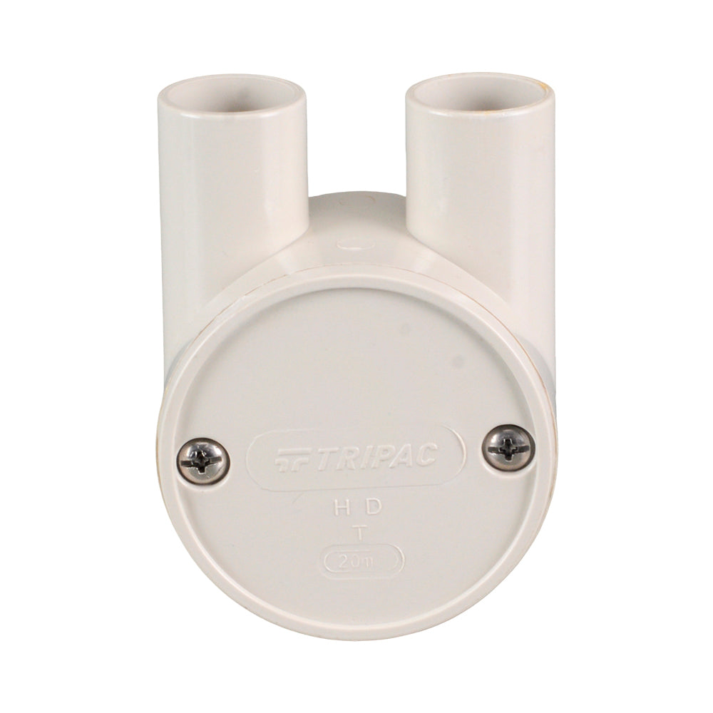 PVC Electrical Junction Box, Round U Type 20mm - Perth Irrigation ...