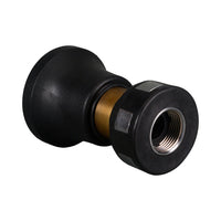 Fire Hose Nozzle Brass Adjustable Jet Spray Nozzle Rubber Protected 3/4 FI