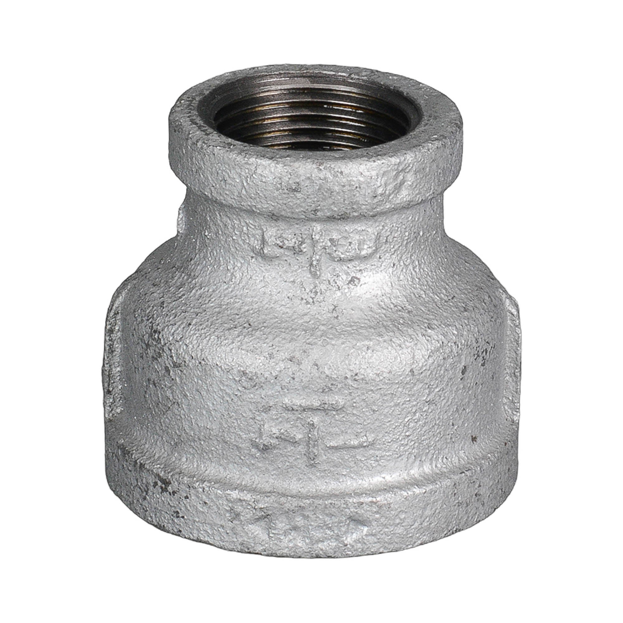Galvanised Malleable Iron Coupling Reducing 25mm (1") x 20mm (3/4")