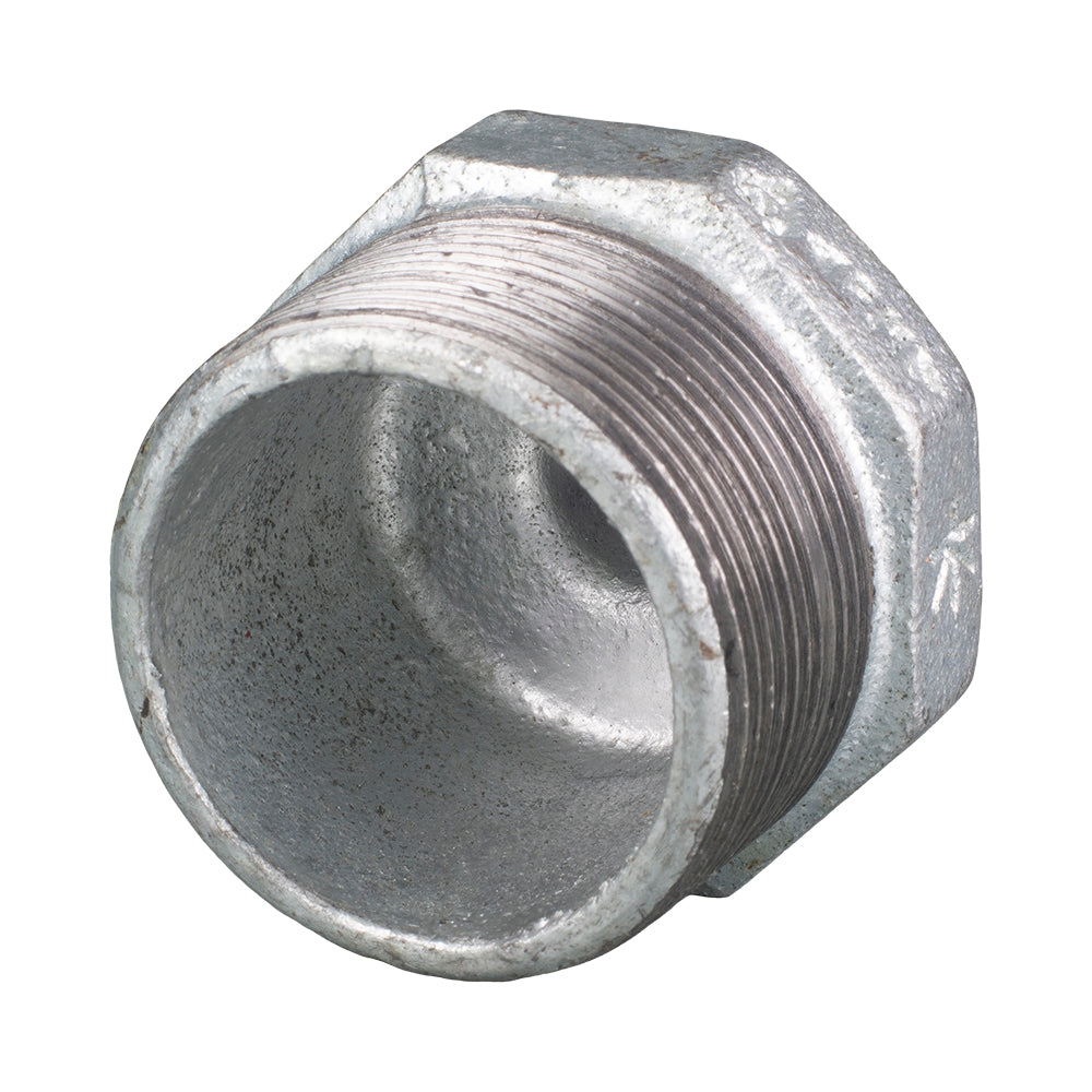 Galvanised Malleable Iron Hex Nipple Reducing 80mm (3") x 50mm (2")