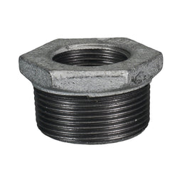 Galvanised Malleable Iron Hex Bush Reducing 20mm (3/4") x 15mm (1/2")