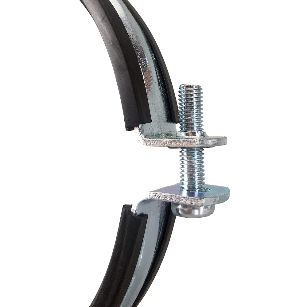 Hinged Acoustic Insulated Clamp Dual Fix 159-163mm M8/M10 (PVC Pressure 150, PVC DWV 150, PVC SW 150)