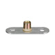 Hinged Acoustic Insulated Clamps - Female Mounting Plate M10