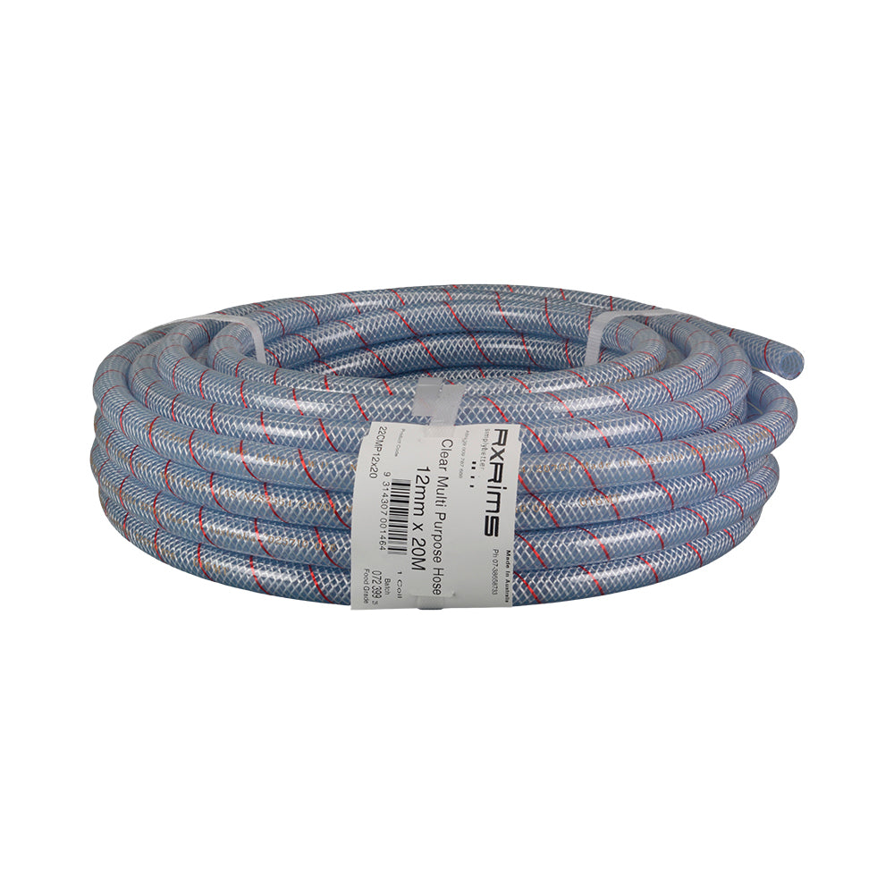 Clear Braided Hose 6mm (20m Roll)
